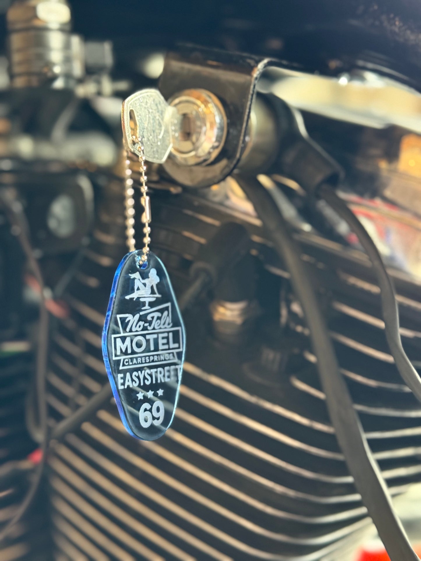 No Tell Motel Keychains