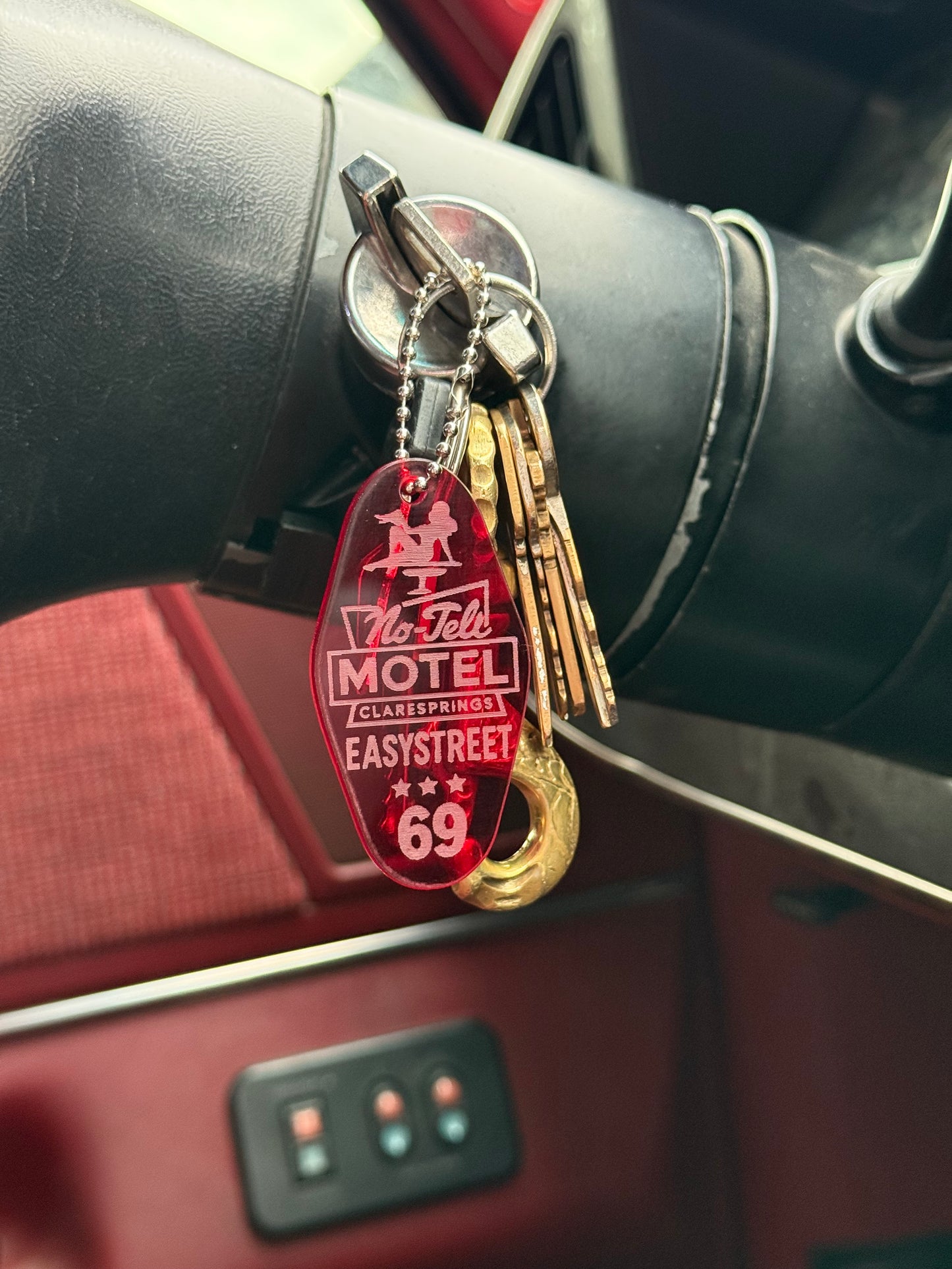 No Tell Motel Keychains